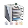 5-Tier Desk Organizer – Paper Tray & File Holder