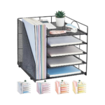 5-Tier Desk Organizer – Paper Tray & File Holder