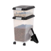 IRIS USA Dog Food Storage Container, 30 lbs & 11 lbs Combo