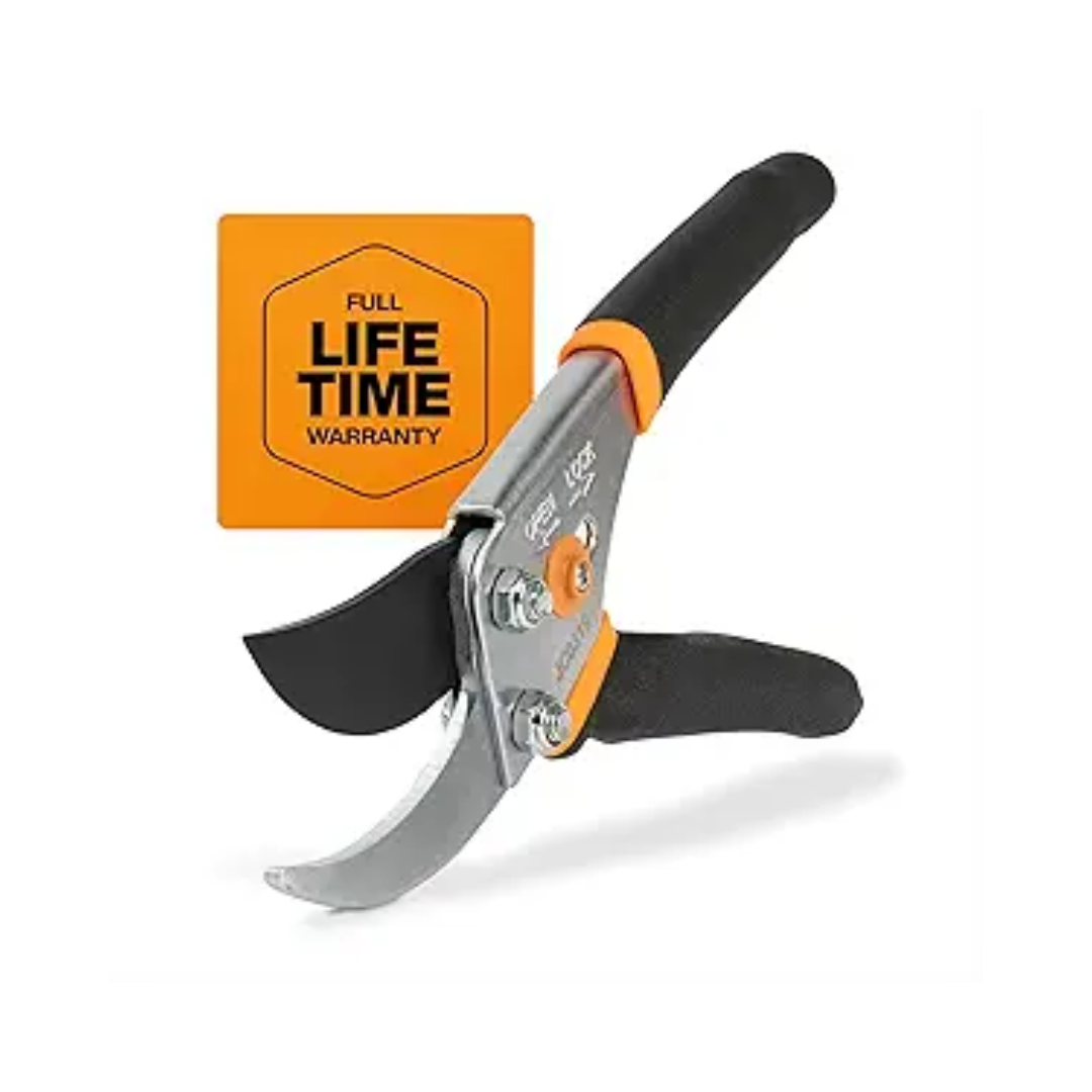 Fiskars Bypass Pruning Shears, 5/8-Inch Cut Capacity Garden Clippers